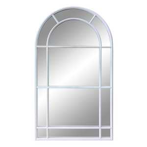 Anna Medium Iron Arched Mirror White