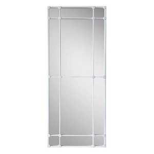 Morgan Rectangular 12 Pane Mirror White