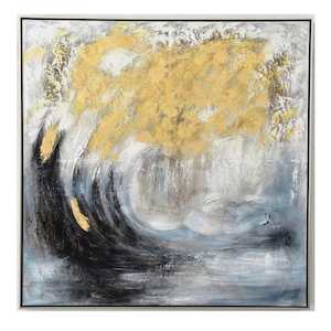 Storm Oil Painting on Canvas in Frame