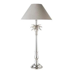 Lamps: Nickel Pineapple Lamp 40/16 Natural Shade