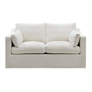 Slip Cover Only - Clovelly 2 Seat Hamptons Sofa Ivory