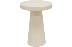 Internet only: Hannah Side Table - Textured Off White