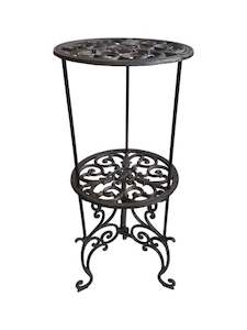 Scroll 2 Tier Console Table - Indoor/Outdoor