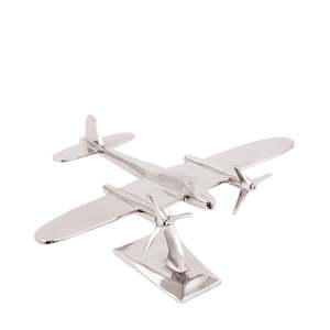 Internet only: Decorative Aeroplane on Aluminum Stand