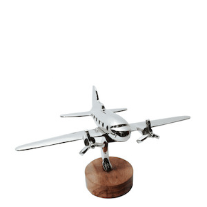 Internet only: Aeroplane on wooden Stand