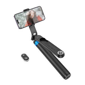 Internet only: Premium Bluetooth Selfie Stick w/ 1.75m Quadpod, Camera Mount, Stabilizer