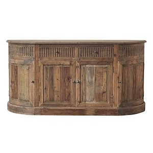 Regency Curved Sideboard - Old Elm