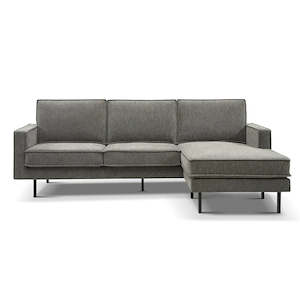 Capone Sofa with Interchangeable chaise - Granite