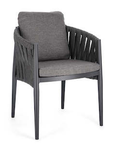 Internet only: Redmond Outdoor Dining Chair - Charcoal