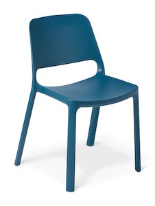 Internet only: Zero Italian Dining Chair - Blue