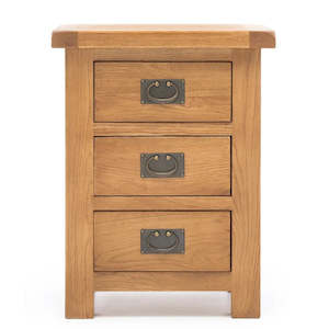 Kensington 3 Drawer Bedside Table