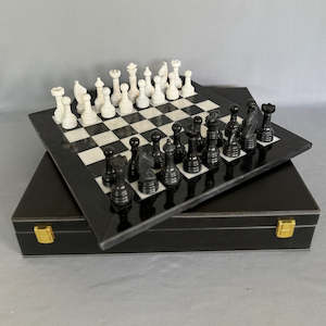 Marble Chess Set with Suitcase