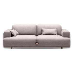 Gianni Duffle 3 Seat Sofa - Latte