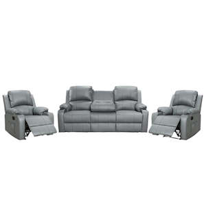 Internet only: Denver Manual Recliner Lounge Suite - 3+1+1