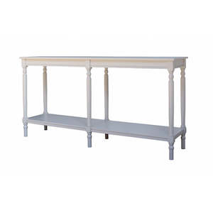 Cyrus Console Table - Pearl White