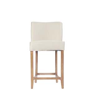 Internet only: BIANCA COUNTER STOOL - FABRIC CREAM