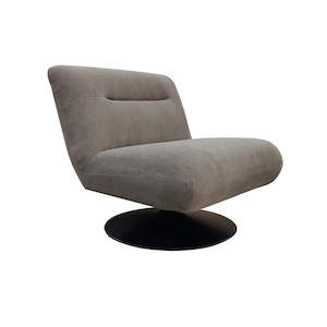 Phantom Swivel Club Chair - Truffle Canvas