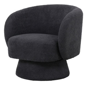 Internet only: Boston Swivel Chair - Charcoal