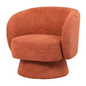 Boston Swivel Chair - Rust