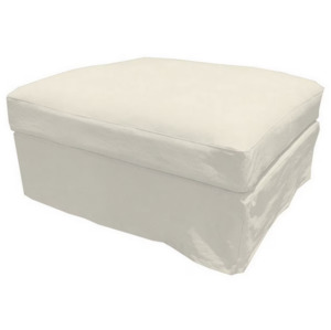 Internet only: Slip Cover - Cloud - Ottoman