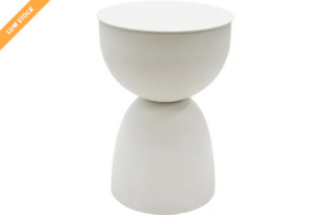 Maude Metal Stool - White