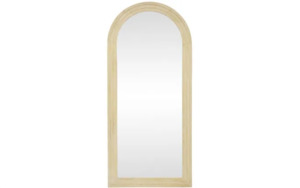 Internet only: ARC Wooden Mirror - White Washed