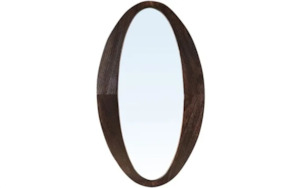 Tish Mirror - Weathered Brown