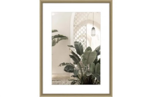 Havana Glass Framed Art - Natural