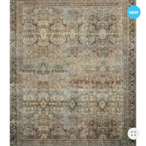 Layla Olive Charcoal Rug - 107x168Cm