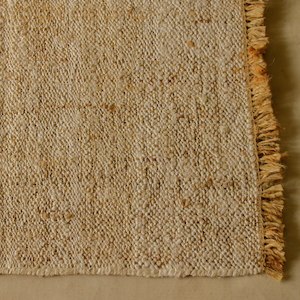 Internet only: Akiiko - Handwoven Olio Jute Rug W/ Fringes - Medium