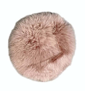 Internet only: Kaikoura Long Wool Seat Pad - Rose