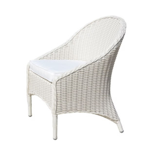 Noosa Outdoor Chair W/Outdoor Seat Cushion - White