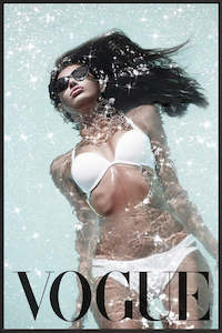 Bikini Vogue Canvas W/ Black Frame