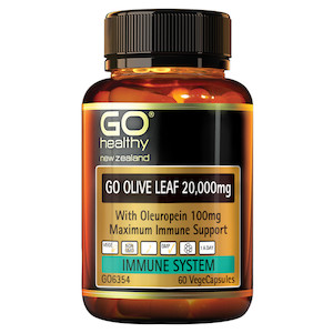 Go Healthy Go Olive Leaf 20,000mg 60 vegecaps - Online Health