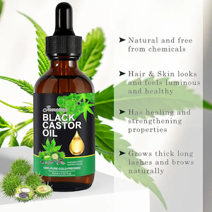 Pure Jamaican Black Castor Oil Multi-Purpose 60ML Essential Oil Nail Care Grow S…