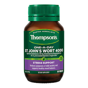 THOMPSON'S ONE-A-DAY ST. JOHNS WORT 4000MG One A Day 60 TABLETS - Online Health