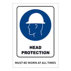 Head Protection Must be worn at all times