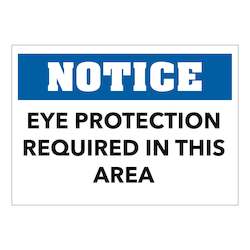 Ppe Signs: Eye Protection Required