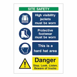 Ppe Signs: Site Safety PPE Sign