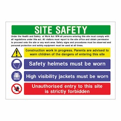 Ppe Signs: Site Safety Landscape