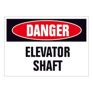 Danger Elevator Shaft