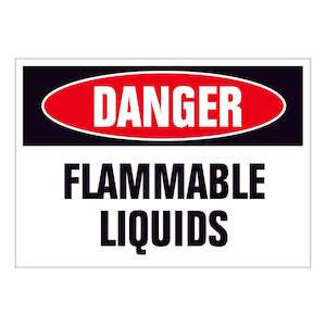 Danger Flammable Liquids