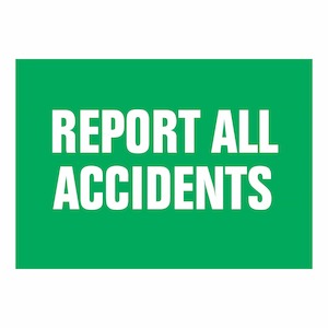 Emergency Signs: Report All Accidents