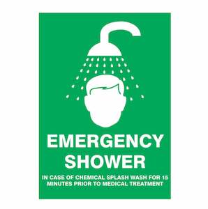 Emergency Signs: Emergency Shower