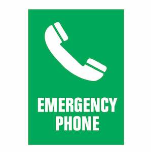 Emergency Signs: Emergency Phone Sign