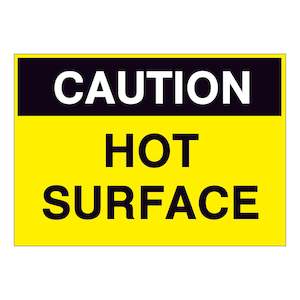 Caution Hot Surface Sign