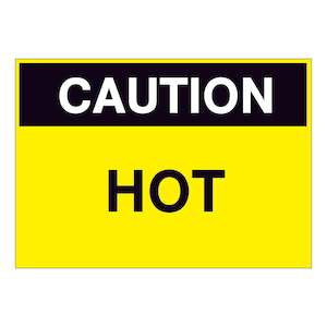 Caution Hot Sign