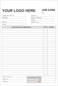 Ncrbooks: Job Card Docket Books