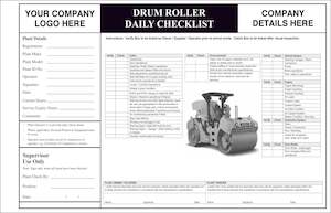 Drum Roller Daily Checklist Book