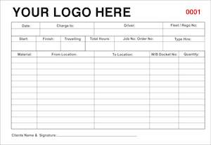 Earthworks Tipping Type 2 Docket Book